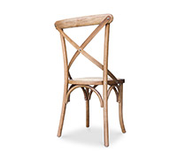 Vintage Design Cross Back Esszimmerstuhl - Esszimmerstühle